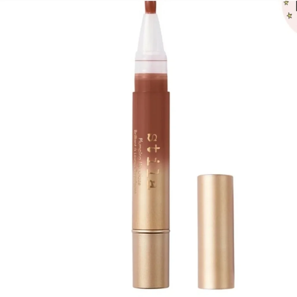 Stila CINNAMON Plumping Lip Glaze Hydration Shine Mint Flavor NIB